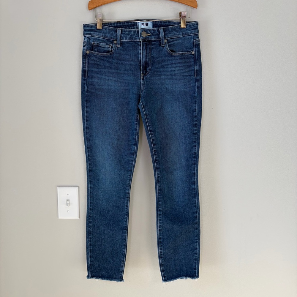 PAIGE Verdugo Ankle Medium Wash Skinny Jeans